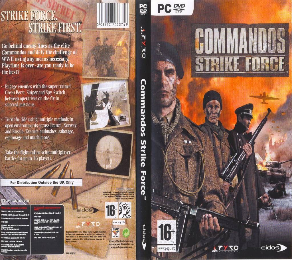 Commandos Strike Force PC DVD