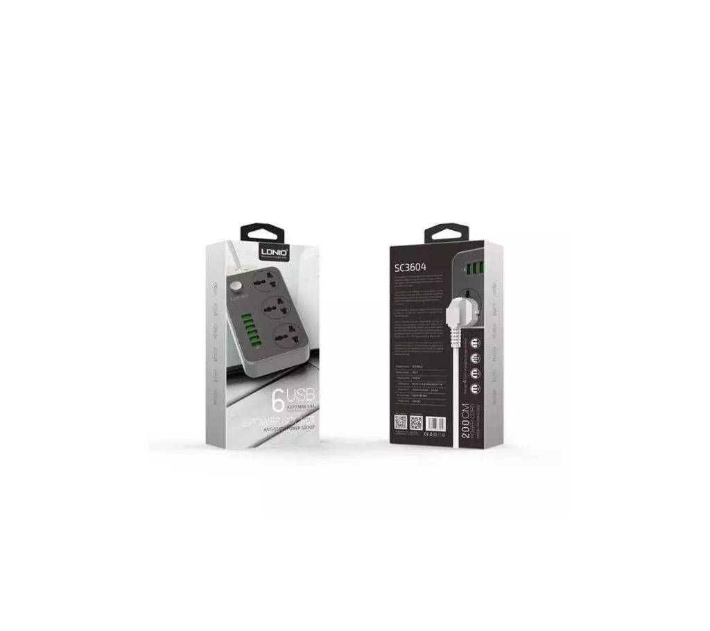LDNIO 6 USB Multipurpose Multi Plug