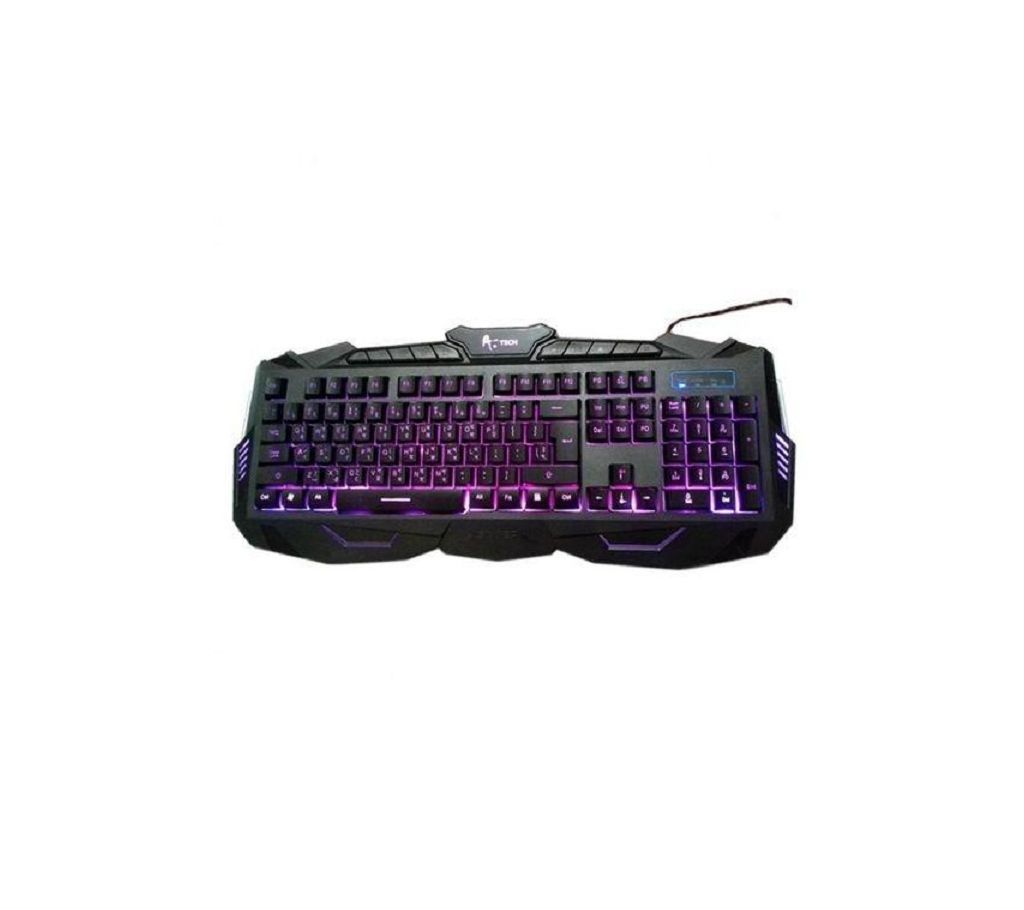 V-100 Back Light Multimedia Gaming Keyboard - Black