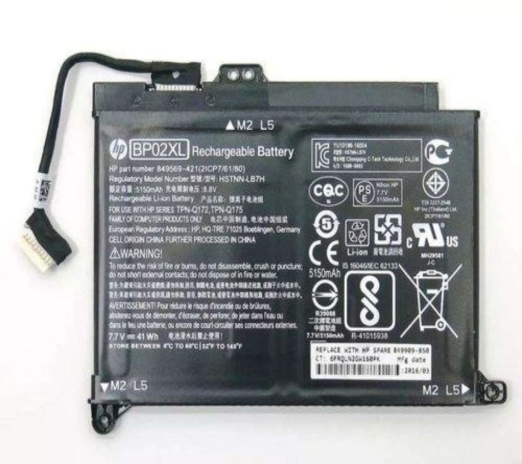   BP02XL Battery For HP Pavilion Notebook 15 849569-421 849569-541 849569-542 849569-543 849909-850 HSTNN-UB7B