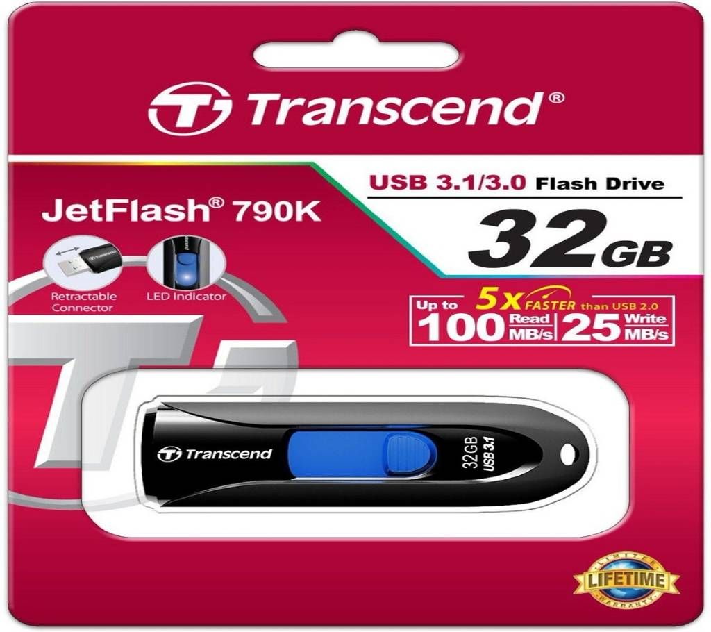 Transcend Pen Drive - 32 GB Usb 3.1