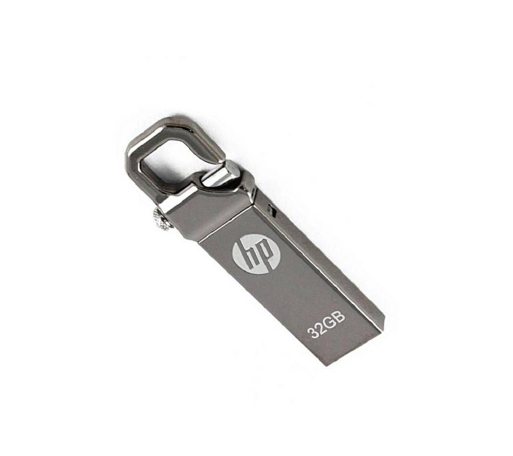 HP Steel Body Pen Drive - 32GB - Silver