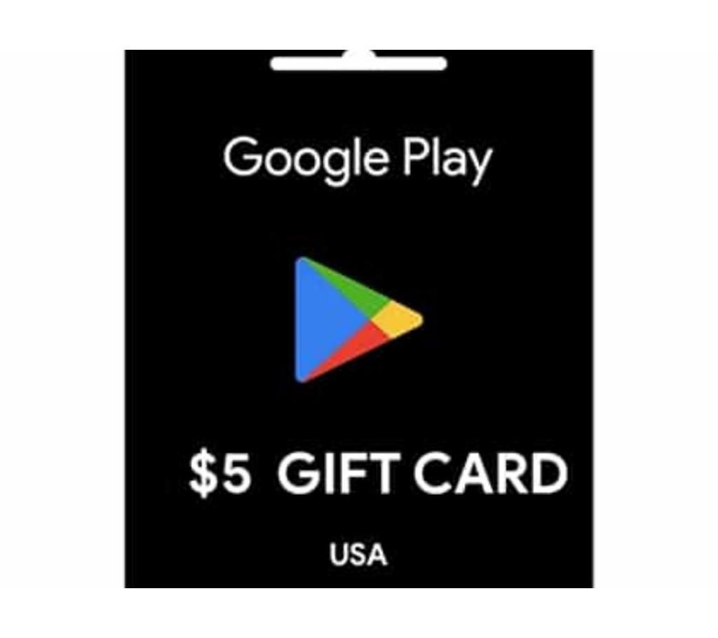 Google Gift Card 5 usd