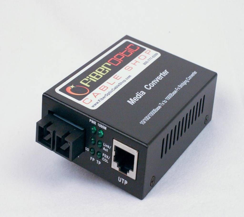 10/1000 MBPS MEDIA CONVERTER 1 PAIR (RX-TX)