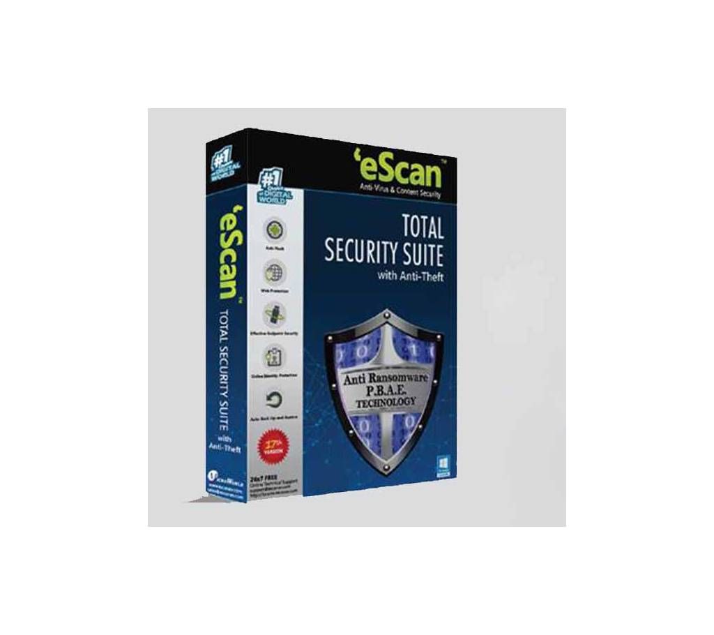 eScan Total Security 1 User 1 Year
