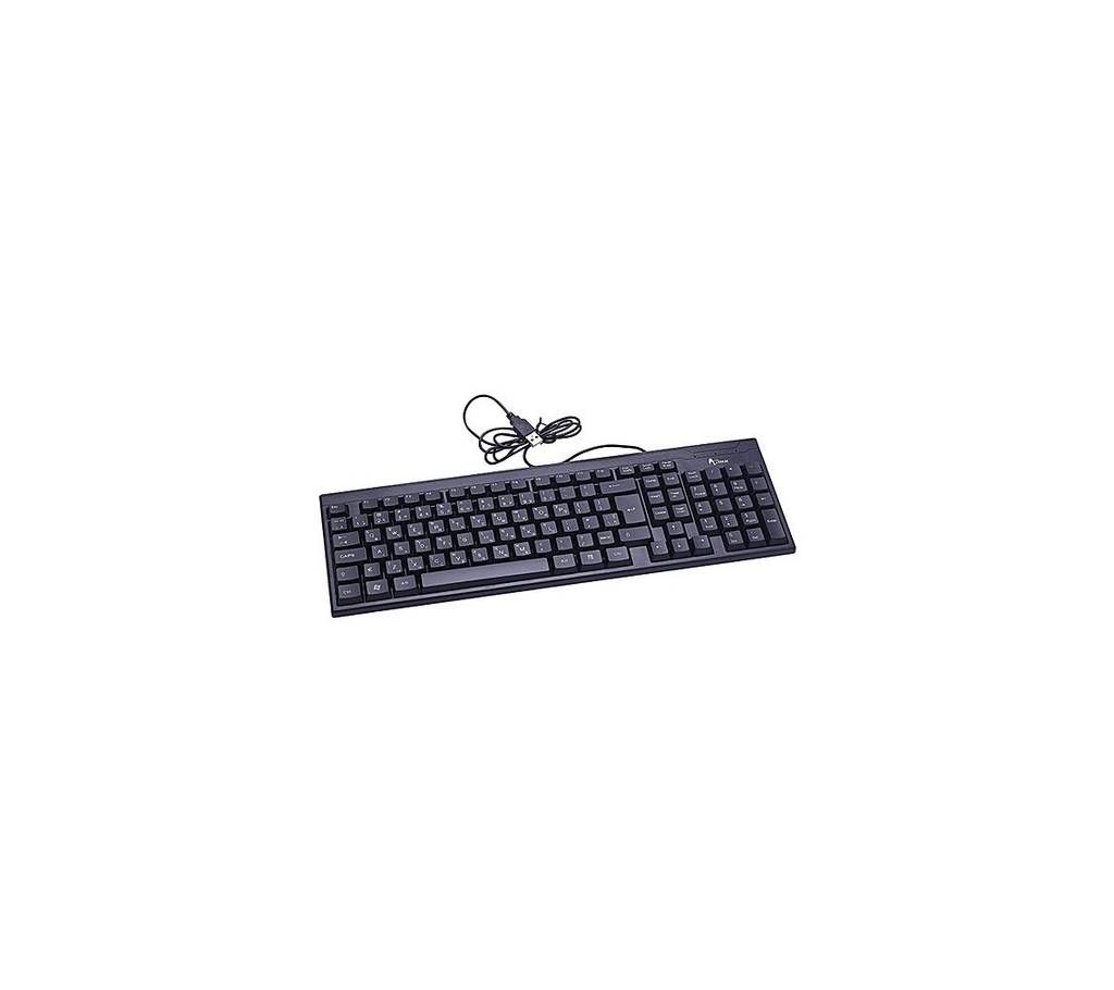 A.Tech USB Keyboard - Black