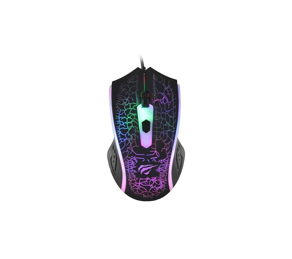 Havit Ergonomic LED Stress-ease Mouse with 7 Soothing LED Colors, 4 Buttons