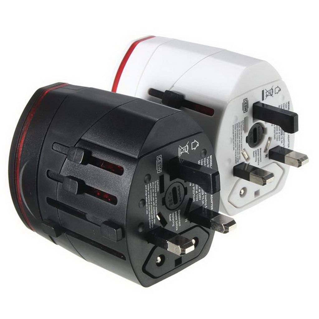 World Travel Multiplug with USB