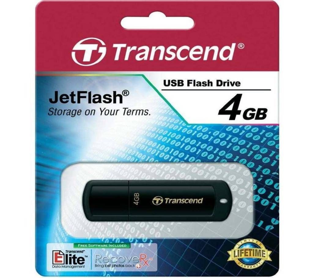 Transcend JetFlash 350 4GB USB 2.0 Pen Drive 