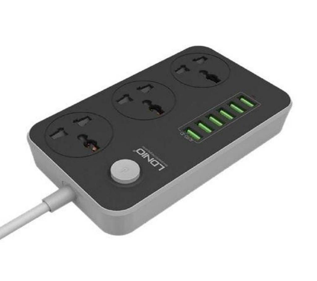 SC3604 3 Power Socket 6USB Auto Max 3.4A