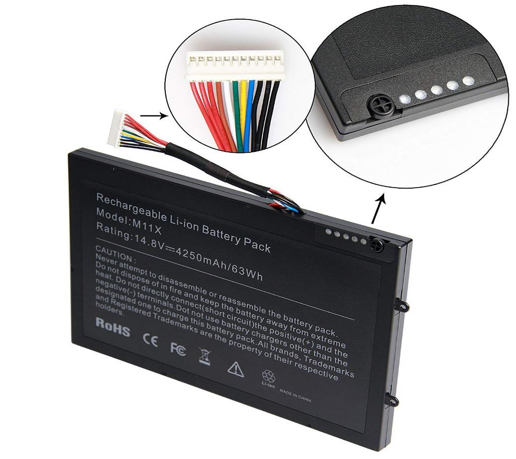 DELL M11X M14X R1 R2 R3 PT6V8 8P6X6 08P6X6 KR-08P6X6 T7YJR P06T LAPTOP BATTERY