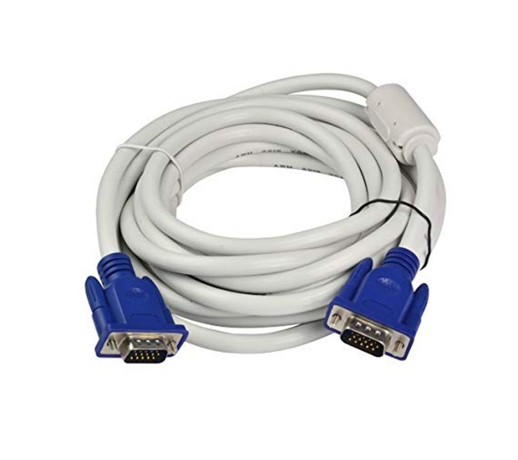VGA Male to Male 10 Meter Black Cable