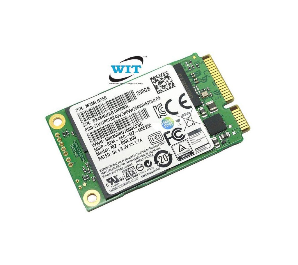 SSD (Solid State Drive) PM851 series Mini PCIe mSATA 50mm SATA III 6Gbps (AES-256) for Laptop