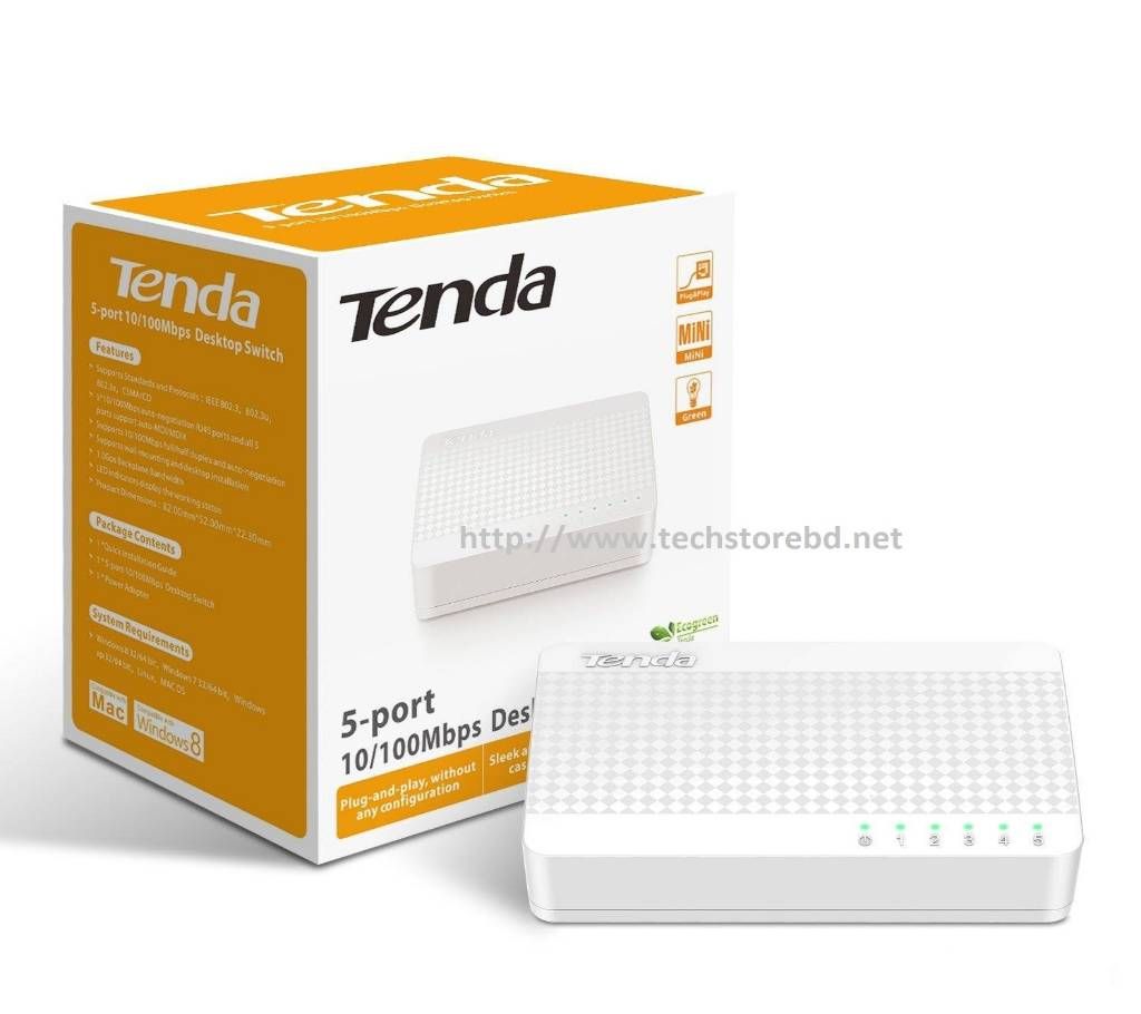 Tenda 5 Port Networking  Switch