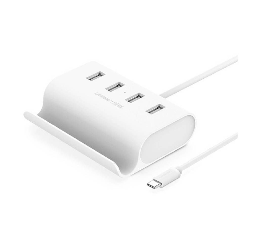 USB-C to 4-Ports USB 2.0 HUB White-0.5M