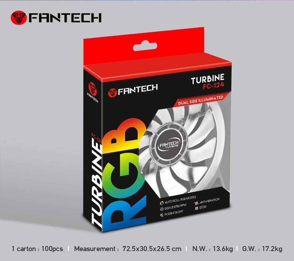 Fantech Turbine RGB LED Case Fan