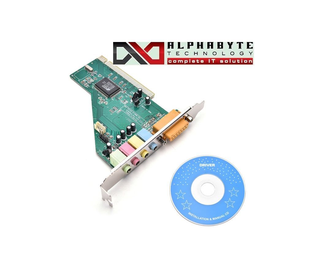 4 Channel 5.1 Surround 3D PCI Sound Audio Card for PC Windows XP/Vista/7