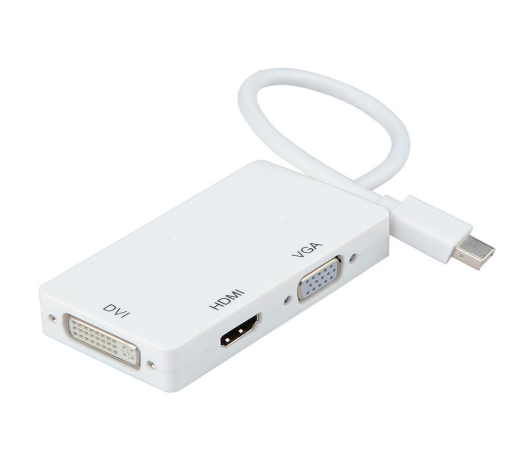 Mini Displayport Mini DP Thunderbolt To HDMI VGA DVI Multi-display Converter External Video Graphic Card Cable Adapter