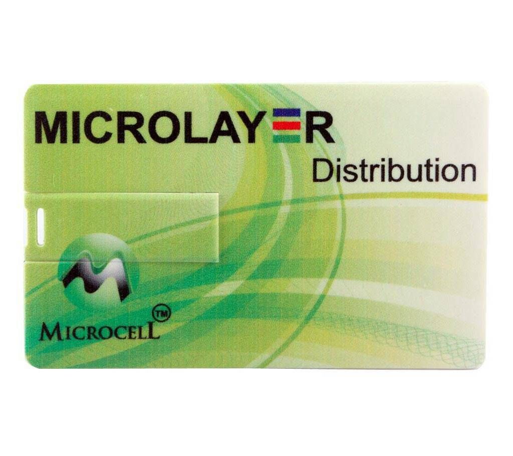 Microcell 8GB Card shape Pen drive