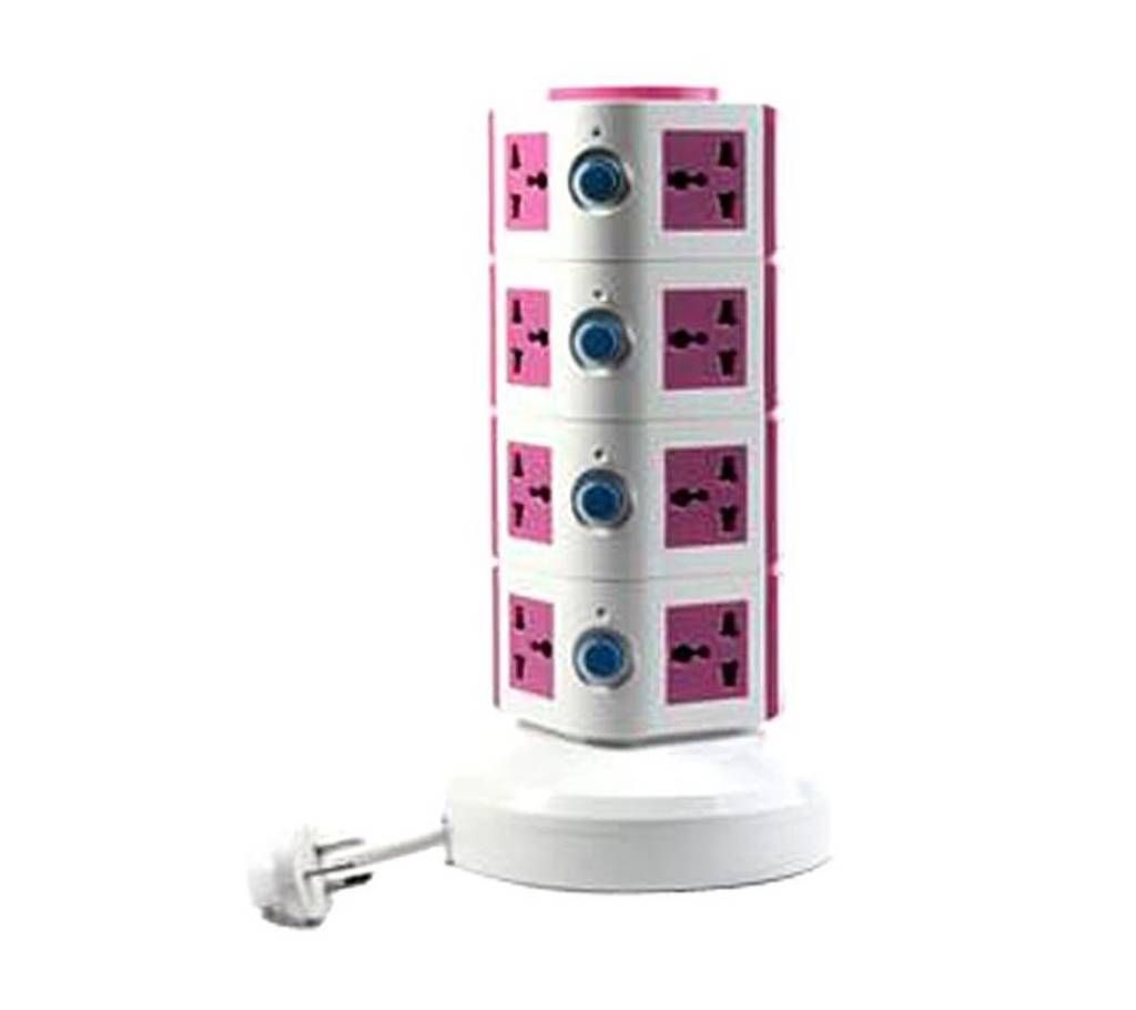 HiTz Power Extension Vertical Tower Multi Switched Socket 16