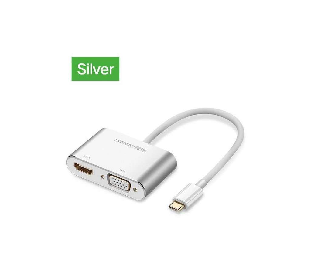 USB-C to HDMI+VGA Converter Aluminum case