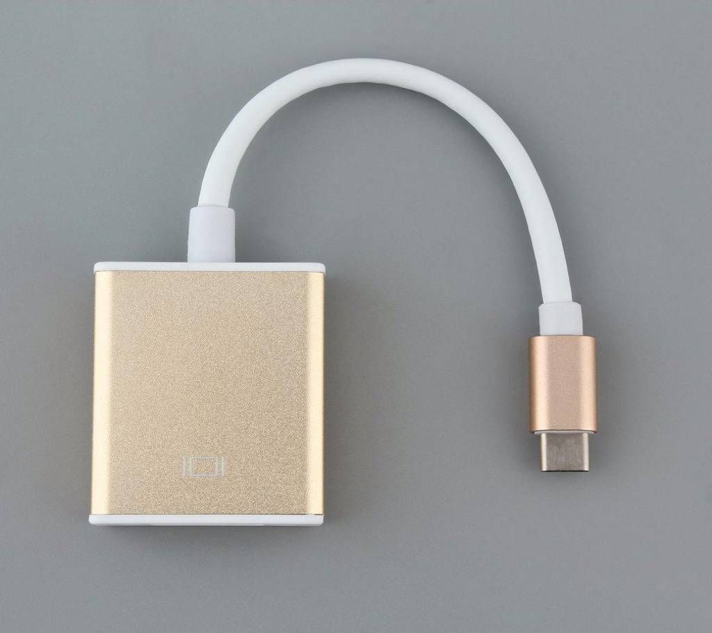 Type C to VGA Adapter with Aluminum Case