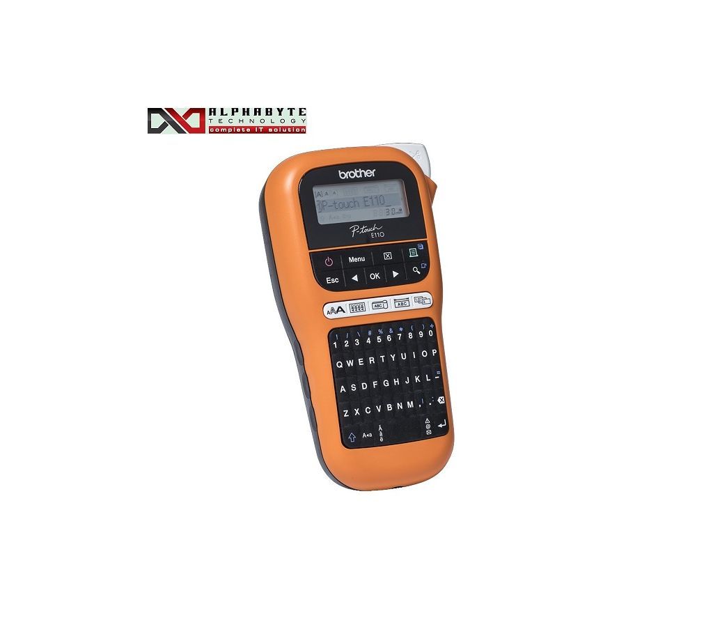 Share Brother PT-E110VP Label Printer For Industry (Tape Size 3.5mm to 12 mm, Print Res 180 DPI, LCD Display)
