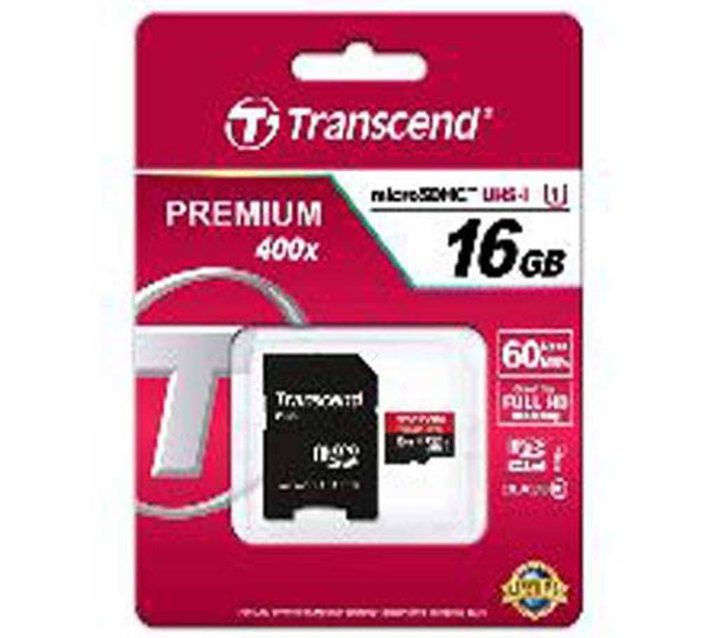 Transecnd 16GB 400x Class 10 Memory