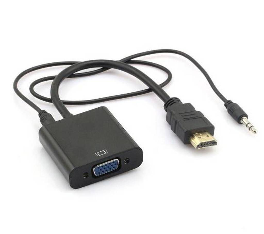 HDMI to VGA with Audio Converter Adapter