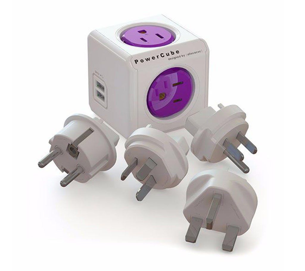 Power Cube Shaped Multi-Plug