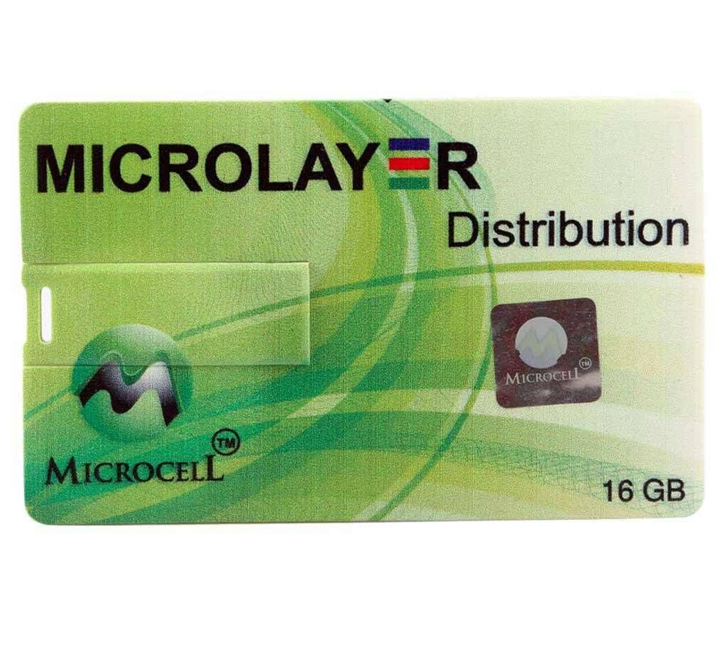Microcell 16GB Card shape Pendrive