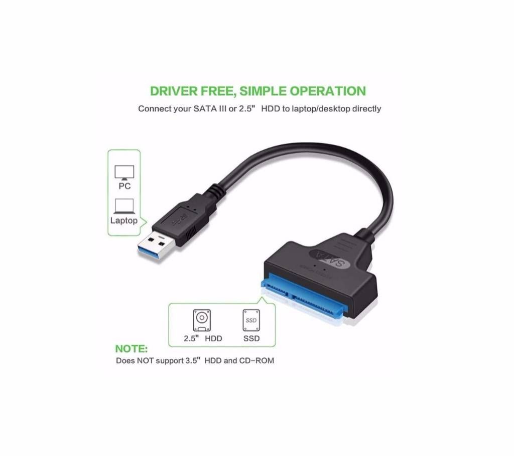 External Hard Drive Cables SSD Connector SATA To USB Cable Adapter USB 3.0