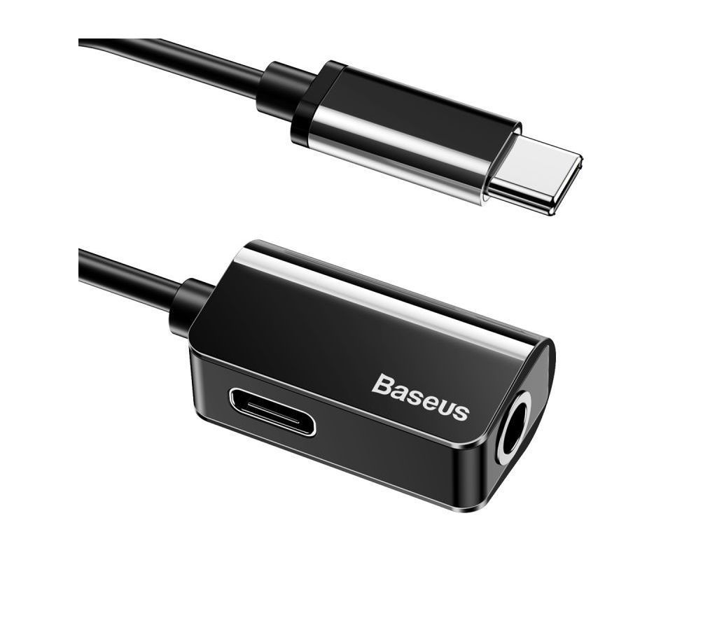 Baseus L40 Type-C Male To Type-C Female +3.5MM Female Adapter
