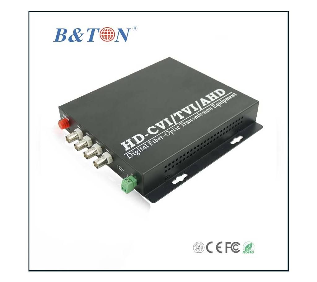 4CH VIDEO FIBER OPTIC TRANSCEIVER