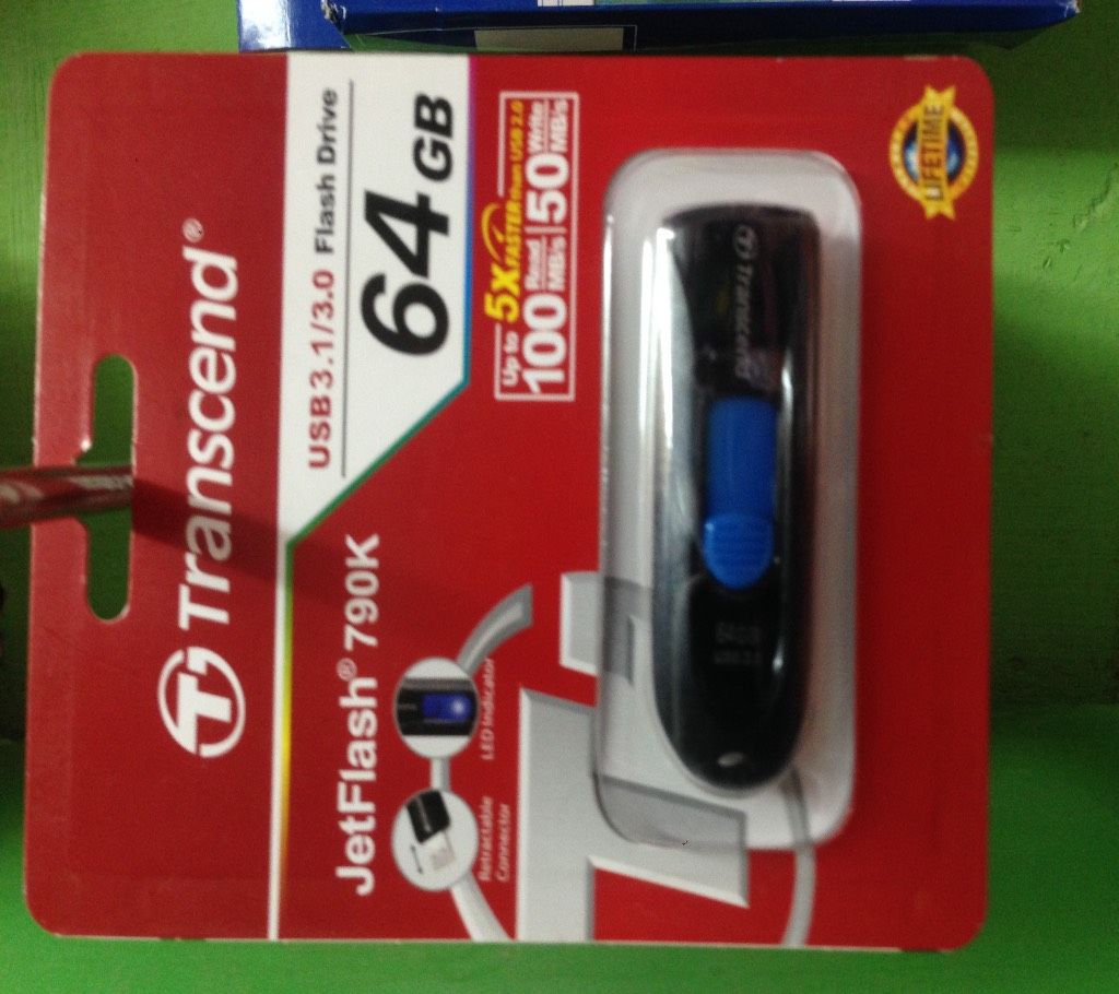 Transcend V-790K 64GB USB 3.0 Pen Drive