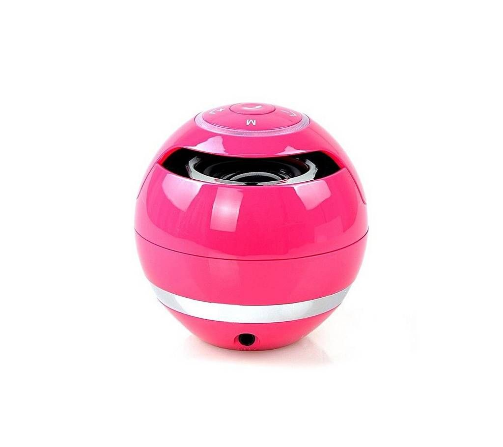 GS-009 Portable Wireless Super Bass Stereo Bluetooth Speaker With 3D LED - Pink