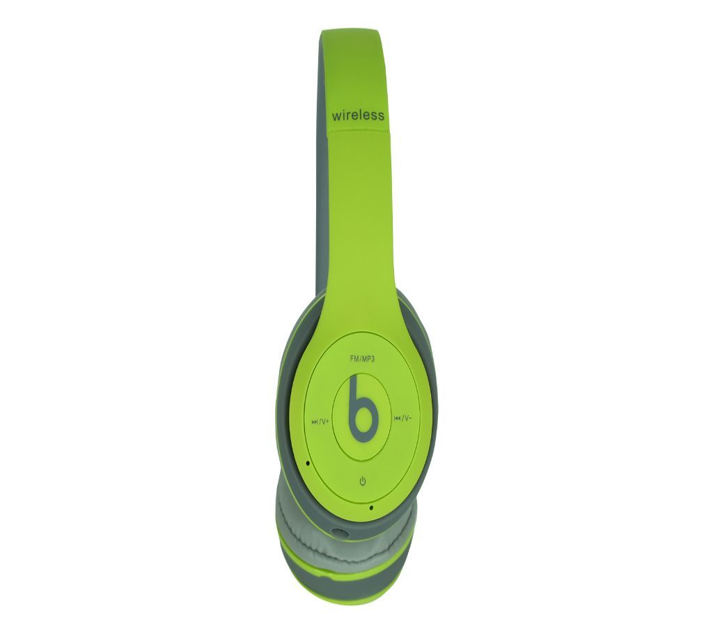 Beats TM-028 Wireless Headphone With Stereo FM Headset Green