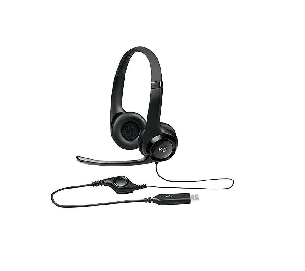 Logitech H390 Stereo Headset Black
