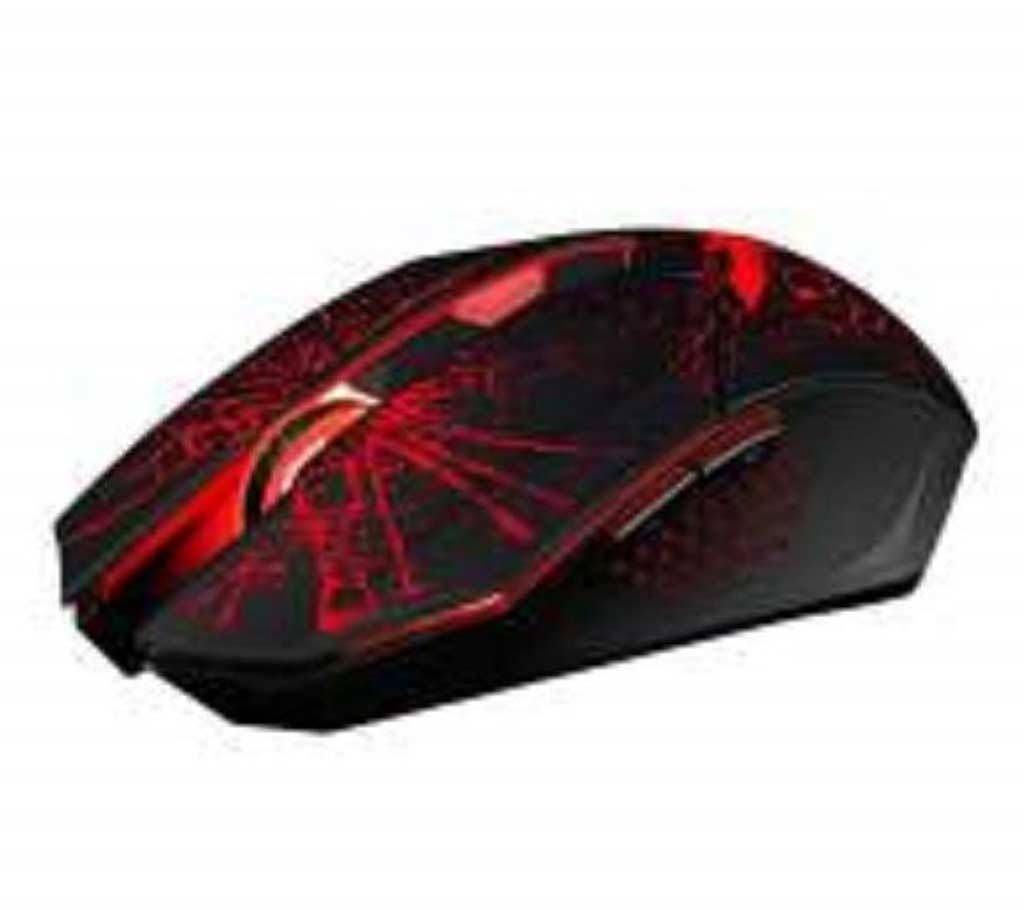Wired Gaming Mouse Lighting - Red and Black