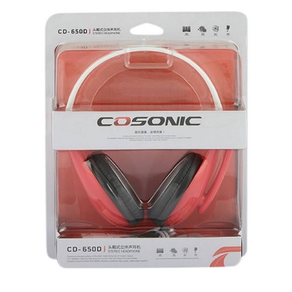 Cosonic CD-650D Headphone – Red