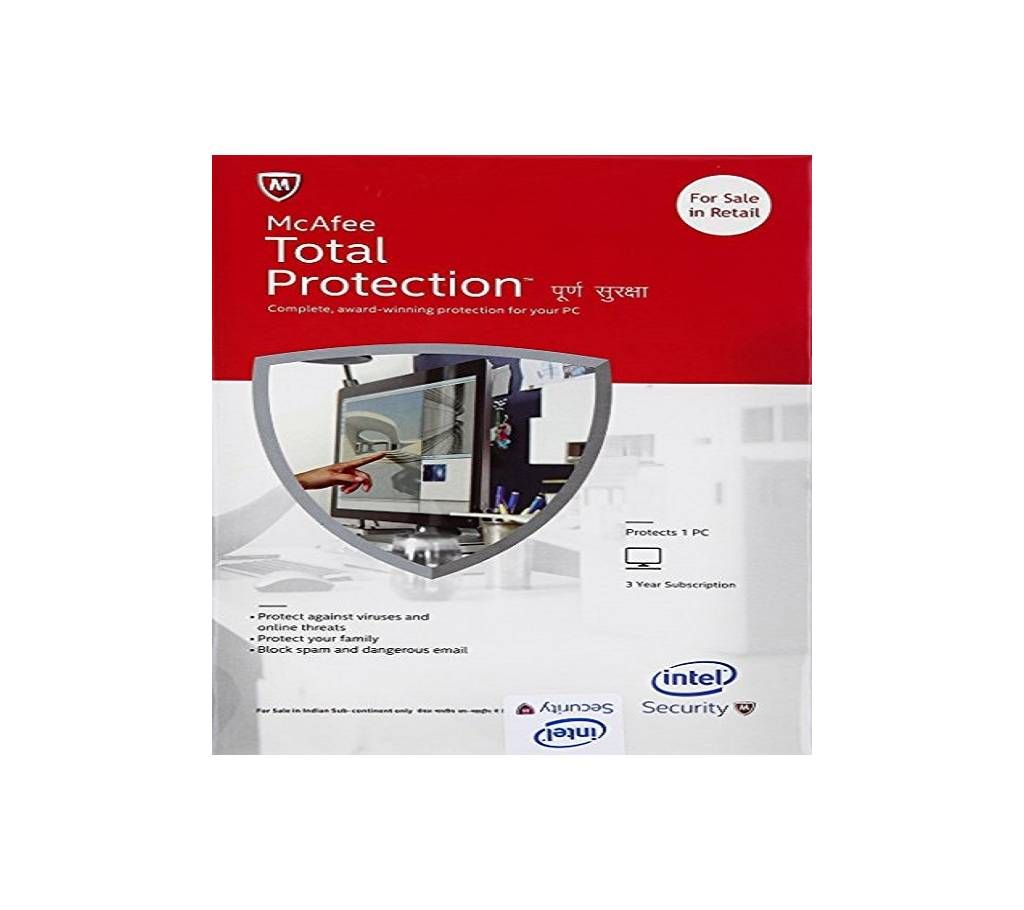 McAfee Total Protection 1 User  Year
