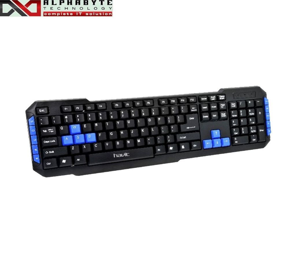 Havit KB327 Black USB Multimedia Keyboard with Bangla
