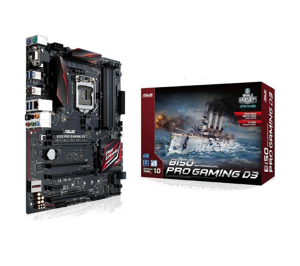 Asus B150 PRO Gaming D3 DDR3 6h Gen.LGA1151 Socket Mainboard