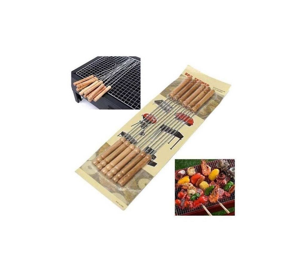 12 Pieces BBQ Grill Sticks Set