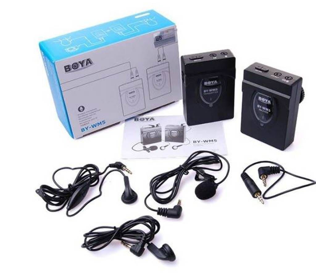 Boya Wireless Lavalier Microphone BY-WM5
