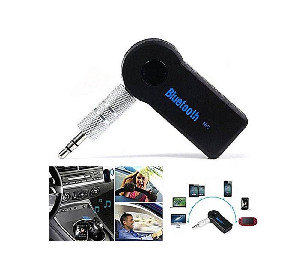 Ashraf International Wireless Car Bluetooth Receiver - Black