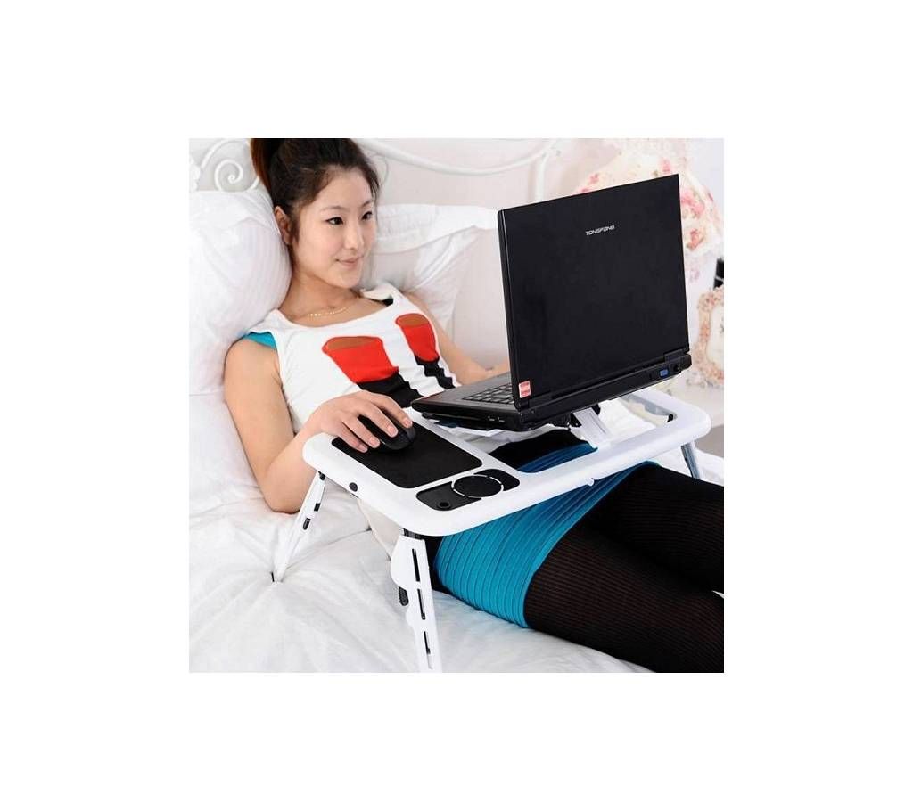 Multi-functional Laptop Table With Cooling Fan - 2572