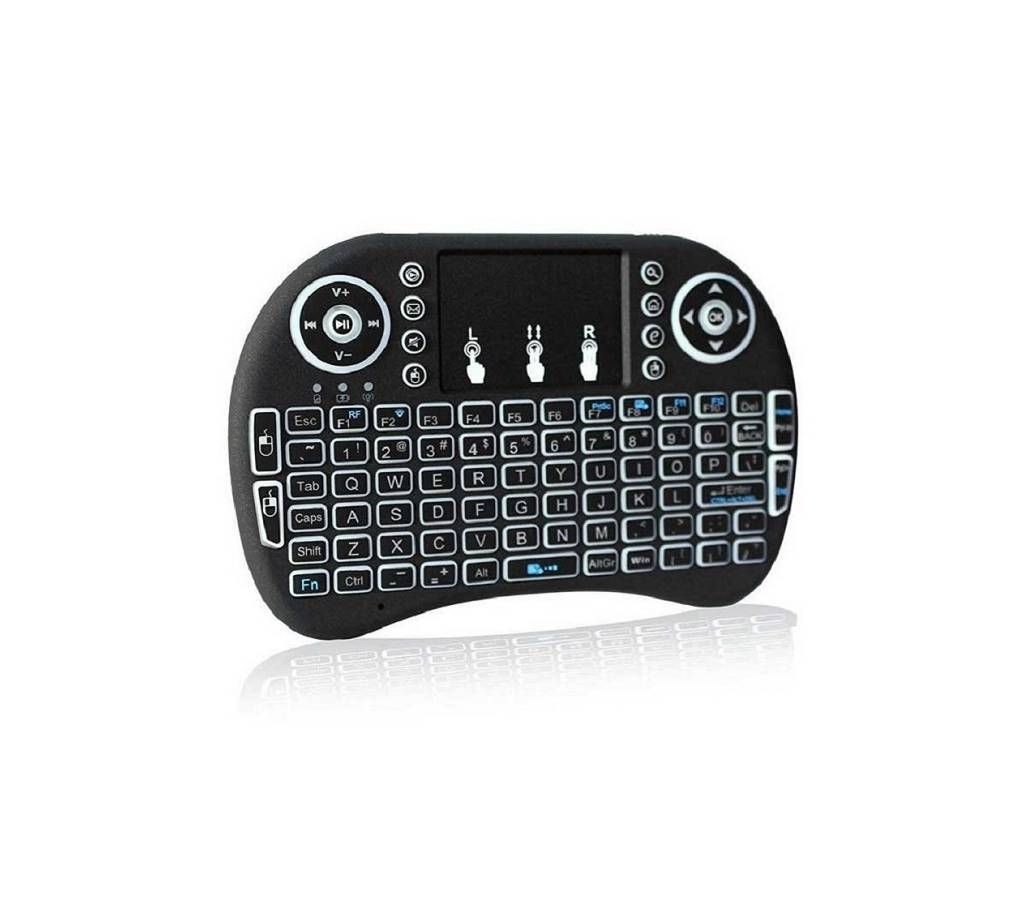 Mini Wireless Keyboard 2.4G with Touch pad - Black