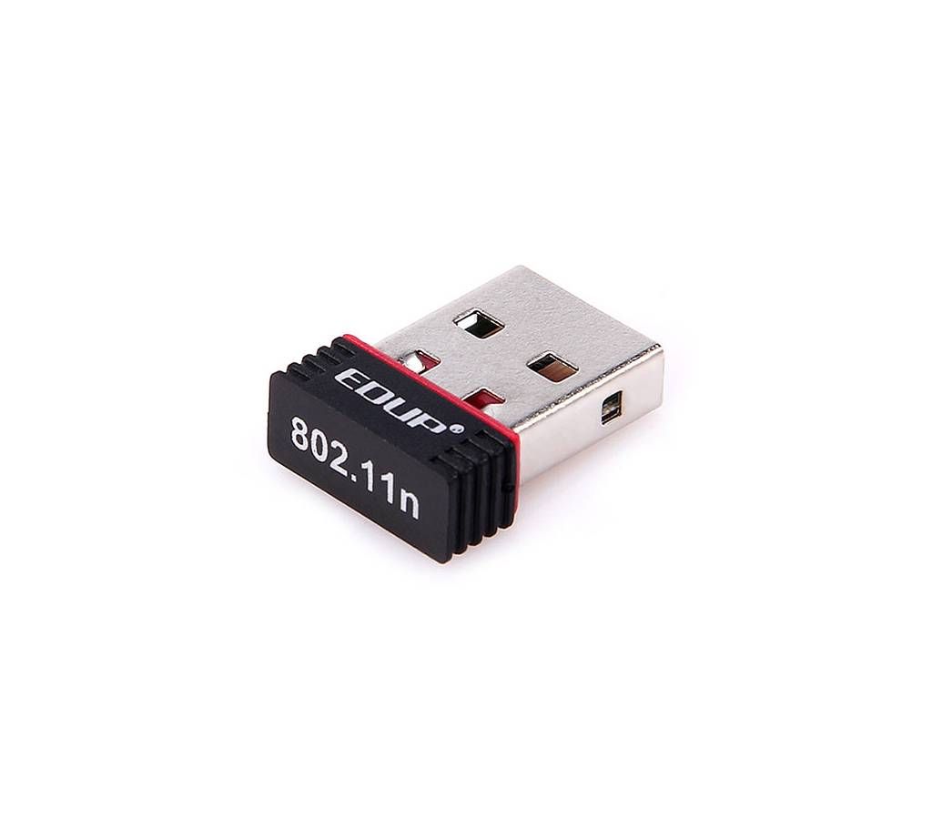 150Mbps Neno USB 2.0 Port Wireless Wifi Adapter 802.IIN With Antenna - Black