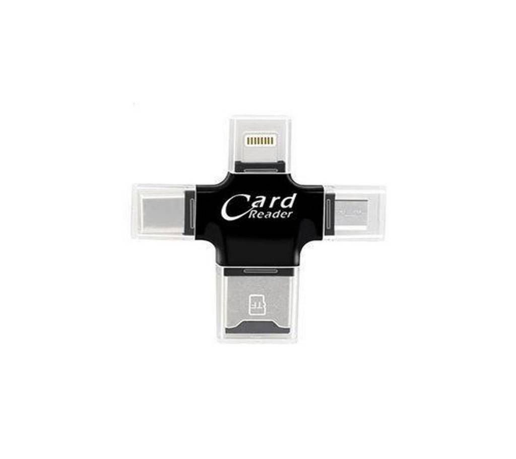 4 in 1 Card Reader with Four Port